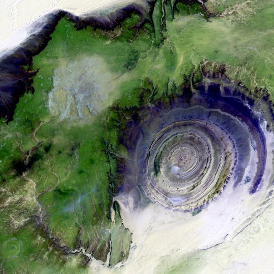 Landsat Art Richat Lrg - The Richat Structure,  Mauritania