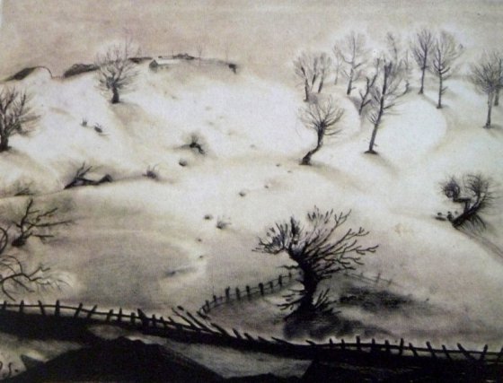 ''ზამთრის პეიზაჟი''- ელენე ახვლედიანი (1970)