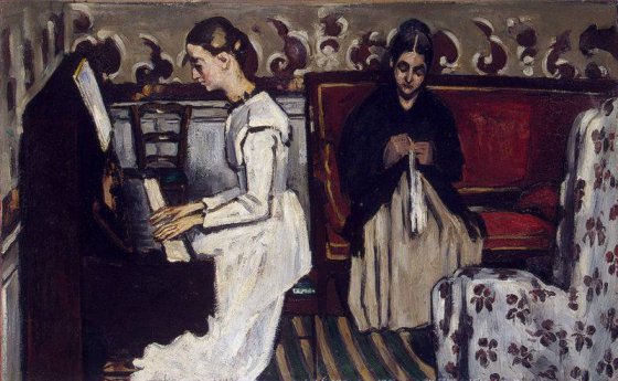 ''ქალიშვილი პიანინოსთან''- პოლ სეზანი (1867-1869)