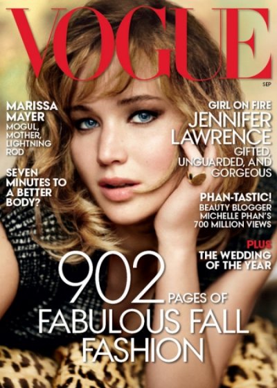 ჯენიფერ ლოურენსმა ჟურნალ Vogue-ის სექტემბრის ნომერი დაამშვენა.