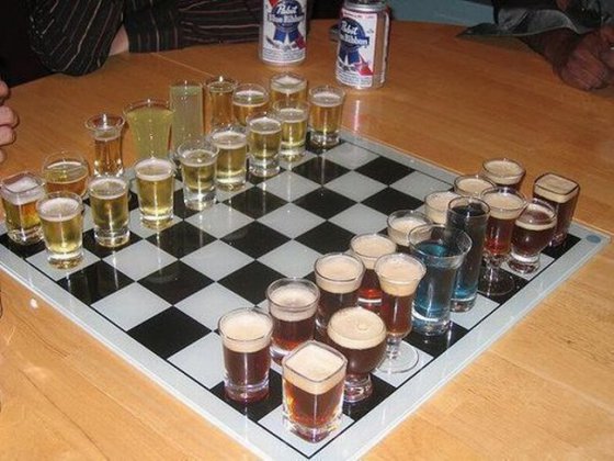 ორიგინალური ჭადრაკის დაფა.