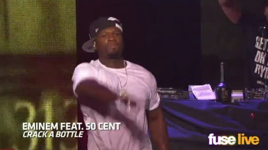 Eminem Surprises 50 Cent Show Live