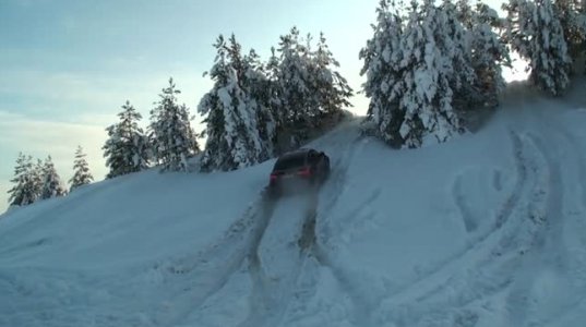 რა შეუძლია BMW X6 თოვლში