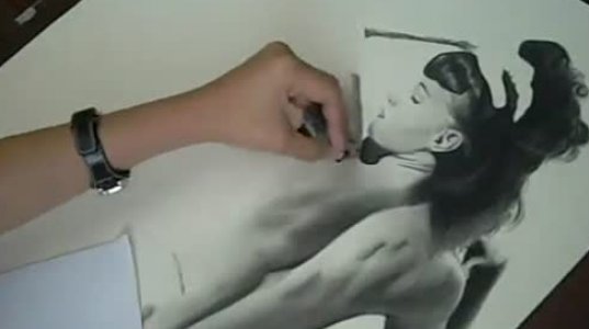 Bettie Page speed drawing